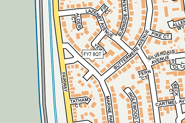 FY7 8QT map - OS OpenMap – Local (Ordnance Survey)