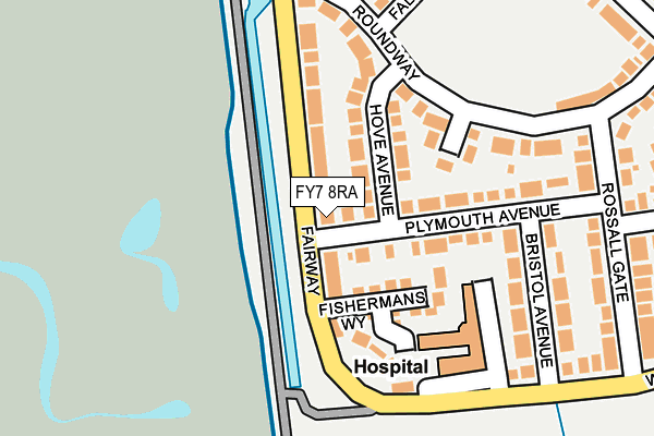 FY7 8RA map - OS OpenMap – Local (Ordnance Survey)