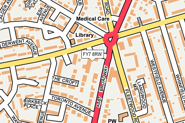 FY7 8RW map - OS OpenMap – Local (Ordnance Survey)