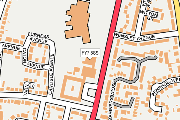 FY7 8SS map - OS OpenMap – Local (Ordnance Survey)