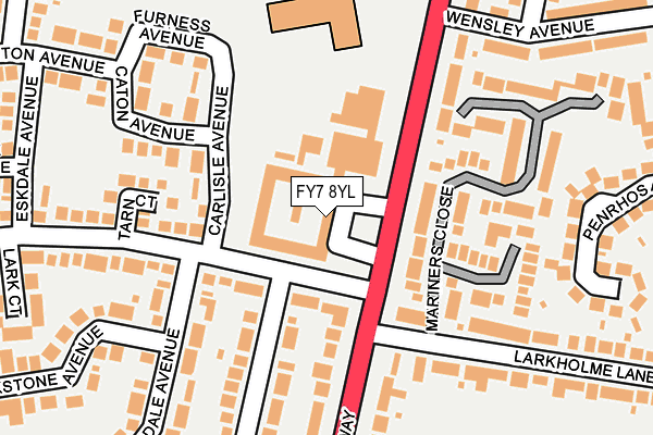 FY7 8YL map - OS OpenMap – Local (Ordnance Survey)