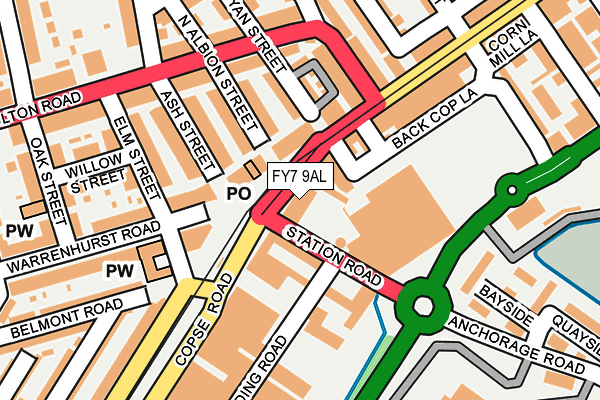 FY7 9AL map - OS OpenMap – Local (Ordnance Survey)