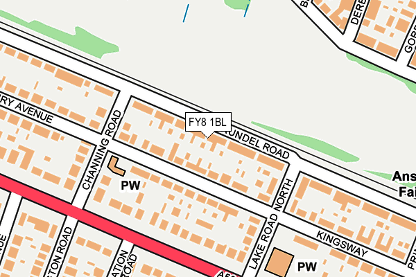 FY8 1BL map - OS OpenMap – Local (Ordnance Survey)