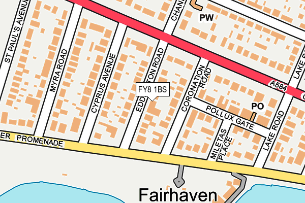 FY8 1BS map - OS OpenMap – Local (Ordnance Survey)