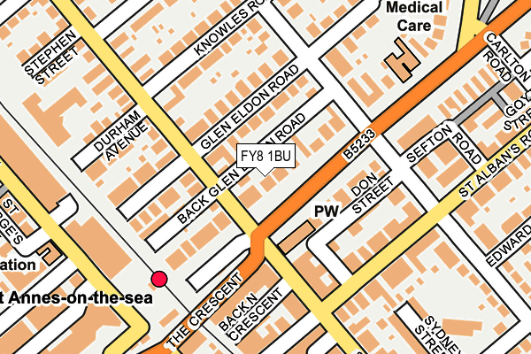 FY8 1BU map - OS OpenMap – Local (Ordnance Survey)