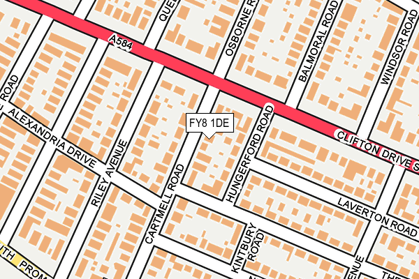FY8 1DE map - OS OpenMap – Local (Ordnance Survey)
