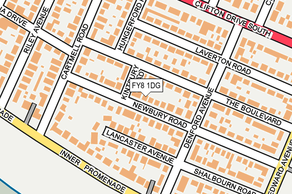 FY8 1DG map - OS OpenMap – Local (Ordnance Survey)