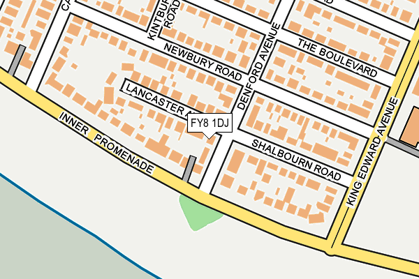 FY8 1DJ map - OS OpenMap – Local (Ordnance Survey)