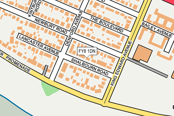 FY8 1DN map - OS OpenMap – Local (Ordnance Survey)