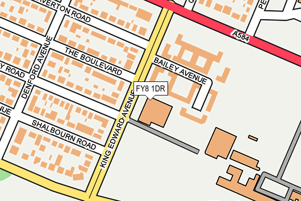 FY8 1DR map - OS OpenMap – Local (Ordnance Survey)