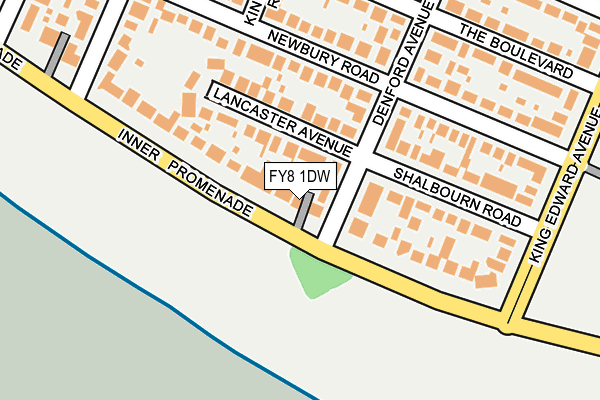 FY8 1DW map - OS OpenMap – Local (Ordnance Survey)