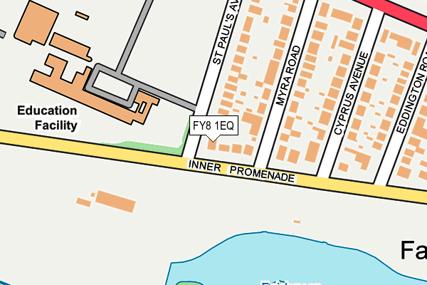 FY8 1EQ map - OS OpenMap – Local (Ordnance Survey)