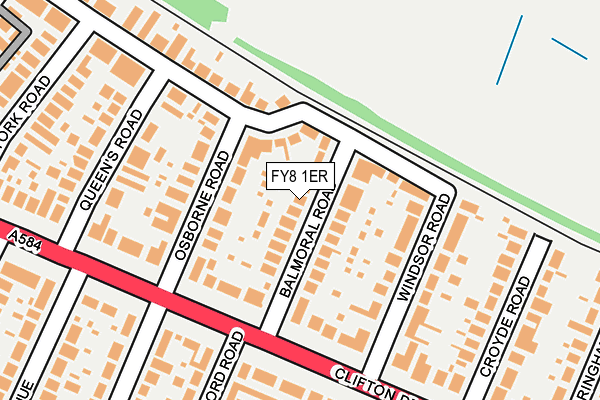 FY8 1ER map - OS OpenMap – Local (Ordnance Survey)