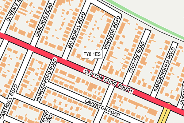 FY8 1ES map - OS OpenMap – Local (Ordnance Survey)