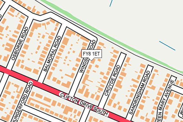 FY8 1ET map - OS OpenMap – Local (Ordnance Survey)