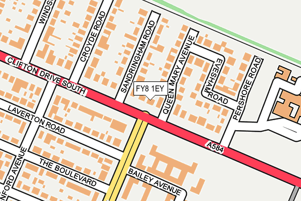 FY8 1EY map - OS OpenMap – Local (Ordnance Survey)