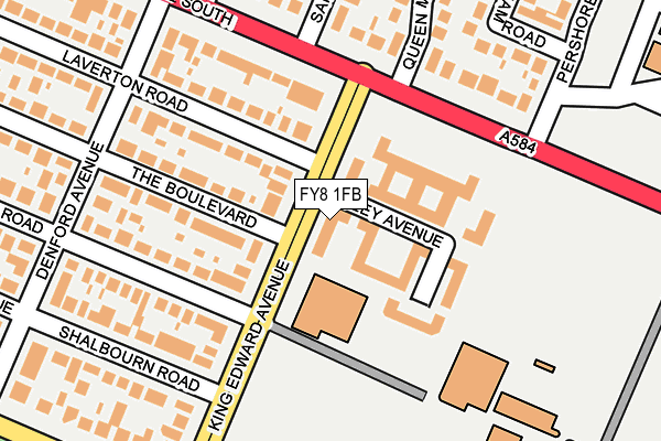 FY8 1FB map - OS OpenMap – Local (Ordnance Survey)