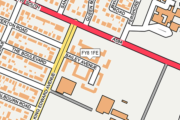 FY8 1FE map - OS OpenMap – Local (Ordnance Survey)
