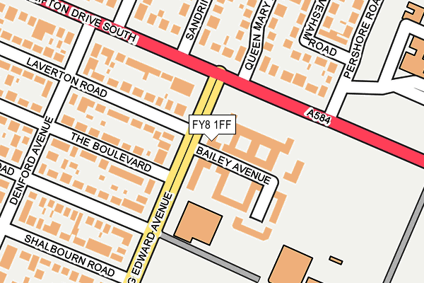 FY8 1FF map - OS OpenMap – Local (Ordnance Survey)