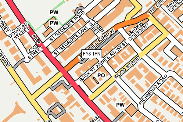 FY8 1FN map - OS OpenMap – Local (Ordnance Survey)