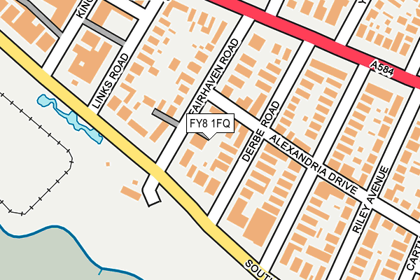 FY8 1FQ map - OS OpenMap – Local (Ordnance Survey)