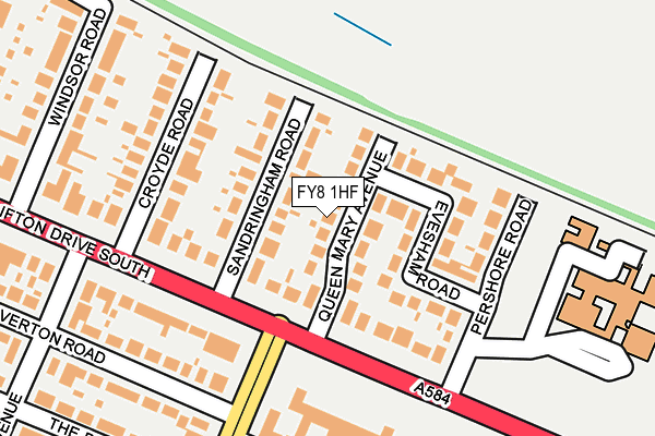 FY8 1HF map - OS OpenMap – Local (Ordnance Survey)