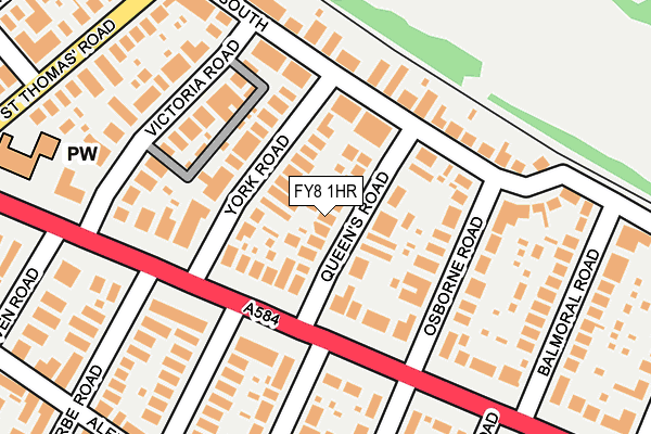 FY8 1HR map - OS OpenMap – Local (Ordnance Survey)