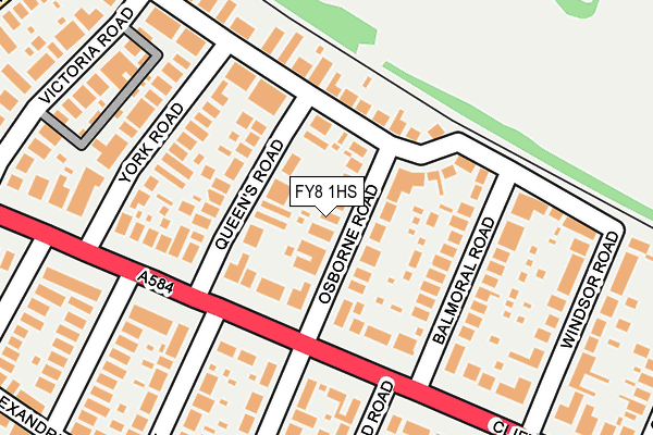 FY8 1HS map - OS OpenMap – Local (Ordnance Survey)