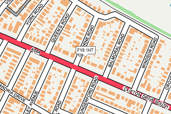 FY8 1HT map - OS OpenMap – Local (Ordnance Survey)