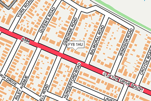FY8 1HU map - OS OpenMap – Local (Ordnance Survey)