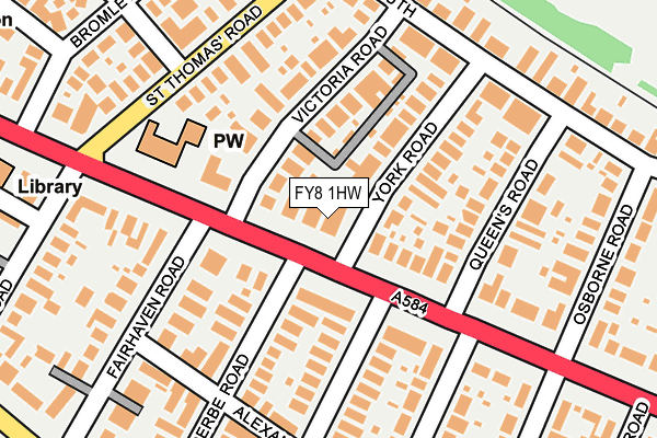 FY8 1HW map - OS OpenMap – Local (Ordnance Survey)