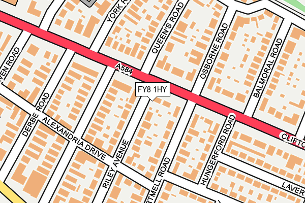FY8 1HY map - OS OpenMap – Local (Ordnance Survey)