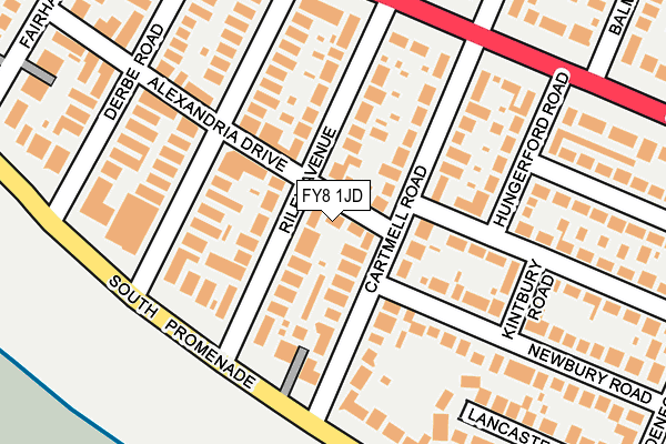 FY8 1JD map - OS OpenMap – Local (Ordnance Survey)