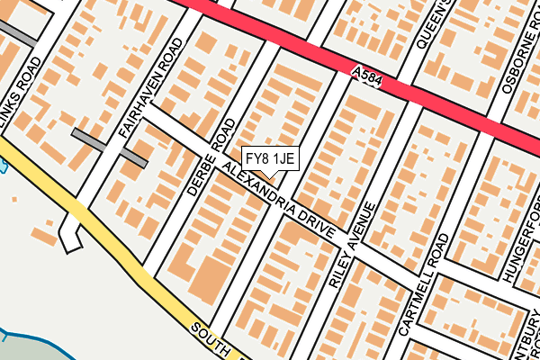 FY8 1JE map - OS OpenMap – Local (Ordnance Survey)