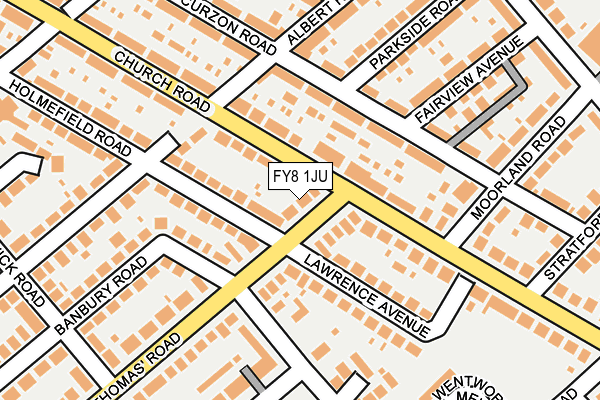 FY8 1JU map - OS OpenMap – Local (Ordnance Survey)