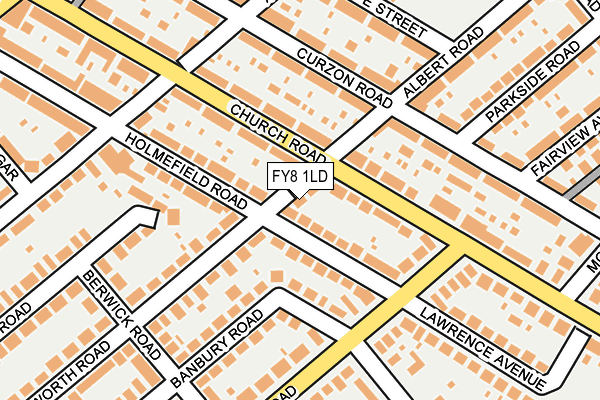 FY8 1LD map - OS OpenMap – Local (Ordnance Survey)