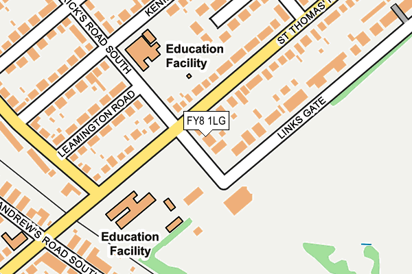 FY8 1LG map - OS OpenMap – Local (Ordnance Survey)