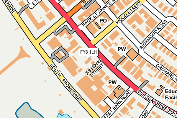 FY8 1LH map - OS OpenMap – Local (Ordnance Survey)