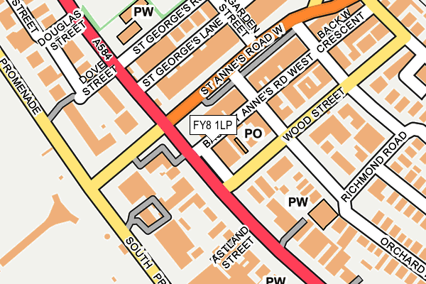 FY8 1LP map - OS OpenMap – Local (Ordnance Survey)