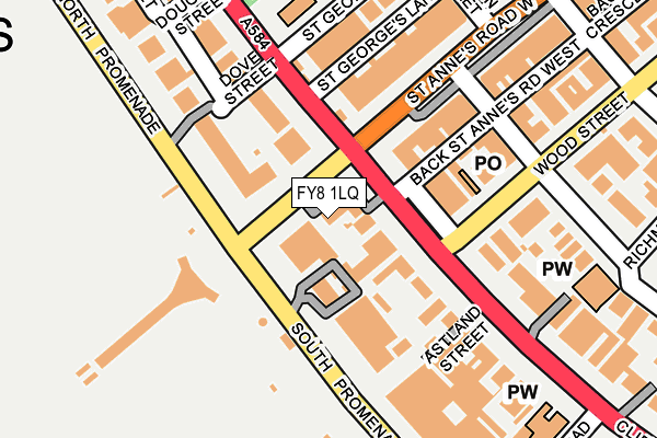 FY8 1LQ map - OS OpenMap – Local (Ordnance Survey)