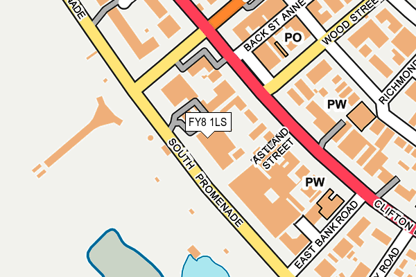 FY8 1LS map - OS OpenMap – Local (Ordnance Survey)