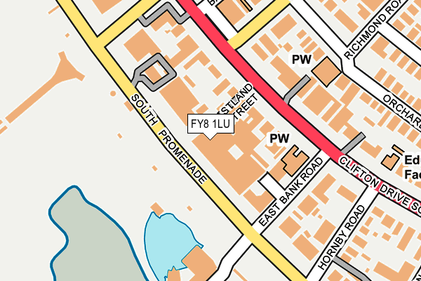 FY8 1LU map - OS OpenMap – Local (Ordnance Survey)