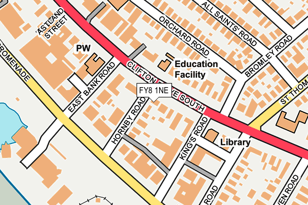 FY8 1NE map - OS OpenMap – Local (Ordnance Survey)