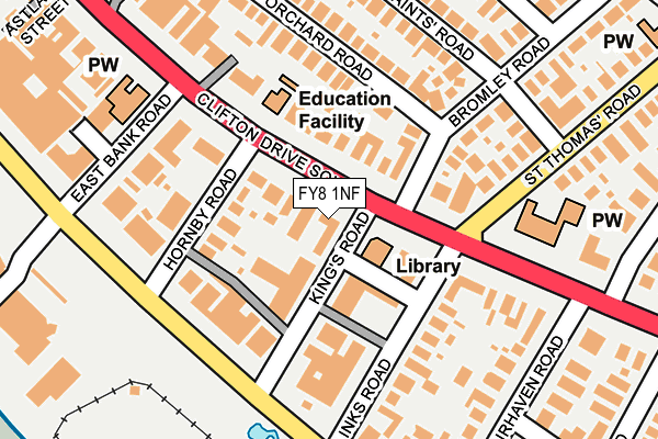 FY8 1NF map - OS OpenMap – Local (Ordnance Survey)