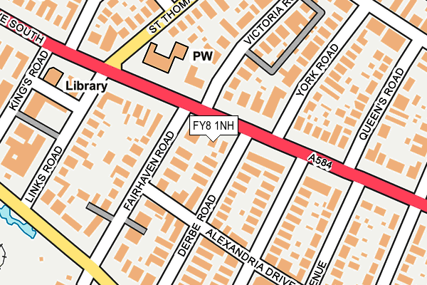 FY8 1NH map - OS OpenMap – Local (Ordnance Survey)