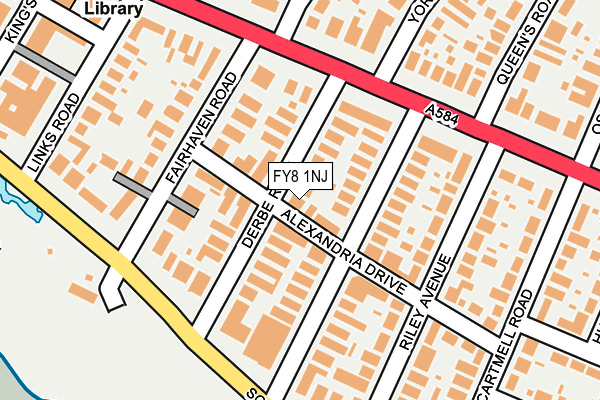 FY8 1NJ map - OS OpenMap – Local (Ordnance Survey)