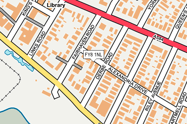 FY8 1NL map - OS OpenMap – Local (Ordnance Survey)