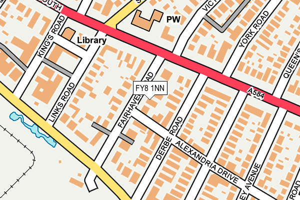 FY8 1NN map - OS OpenMap – Local (Ordnance Survey)