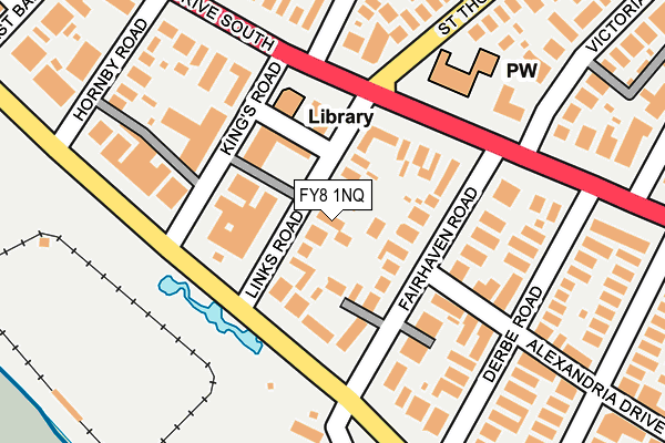 FY8 1NQ map - OS OpenMap – Local (Ordnance Survey)