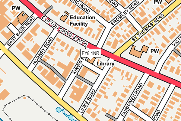 FY8 1NR map - OS OpenMap – Local (Ordnance Survey)